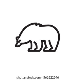 bear icon illustration isolated vector sign symbol