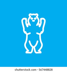 bear icon illustration isolated vector sign symbol