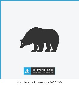 bear icon illustration isolated vector sign symbol