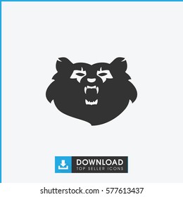bear icon illustration isolated vector sign symbol