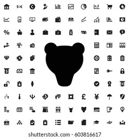 Bear icon illustration isolated vector sign symbol . finance icons vector set.