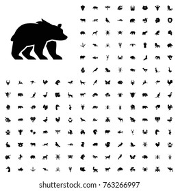 Bear icon illustration isolated vector sign symbol. animals icon set for web and mobile.