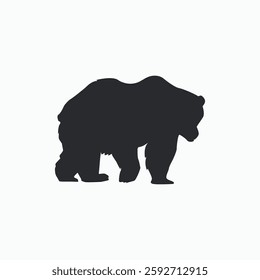 Bear icon illustration, Bear Silhouette