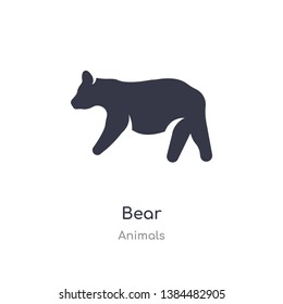 bear icon. isolated bear icon vector illustration from animals collection. editable sing symbol can be use for web site and mobile app