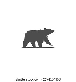 Bear icon logo design illustration template