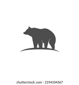 Bear icon logo design illustration template