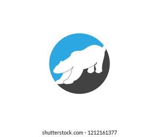 Bear icon logo design vector illustration