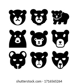 bear icon or logo isolated sign symbol vector illustration - Collection of high quality black style vector icons
