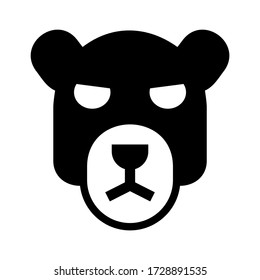 bear icon or logo isolated sign symbol vector illustration - high quality black style vector icons
