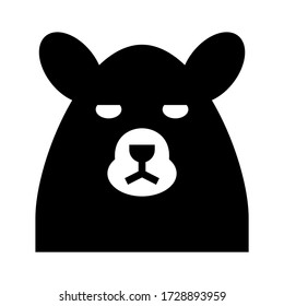 bear icon or logo isolated sign symbol vector illustration - high quality black style vector icons
