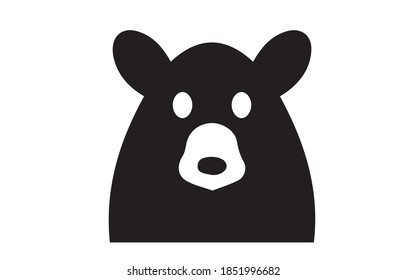 Bärensymbol oder Logo einzeln auf Zeichen, Vektorgrafik - hochwertige Vektorsymbole in schwarzem Stil.
