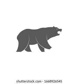 Bear icon on white background