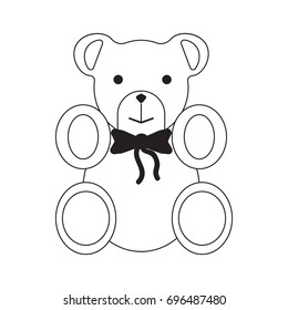 bear icon on white background