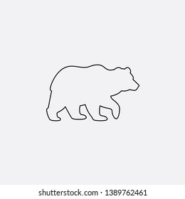 bear icon sign signifier vector