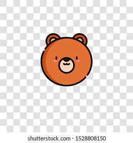 bear icon sign and symbol. bear color icon for website design and mobile app development. Simple Element from animals collection for mobile concept and web apps icon.