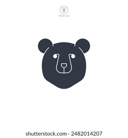 Bear Icon symbol vector illustration isolated on white background