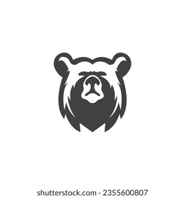 Icono De Oso Y Plantilla De Vector De Símbolo Ilustración