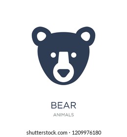 Bear icon. Trendy flat vector Bear icon on white background from animals collection, vector illustration can be use for web and mobile, eps10