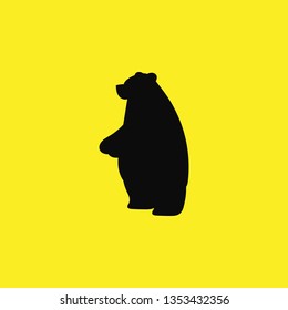 bear icon vector