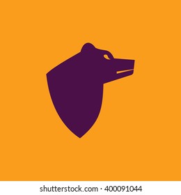 Bear icon vector