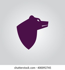 Bear icon vector