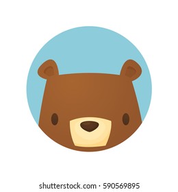 Bear icon vector