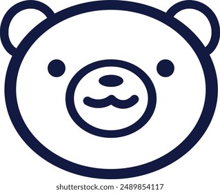 Bear icon in vector, animal icon