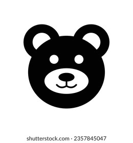 bear icon vector cartoo cute bear sign 