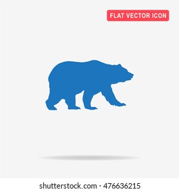 Bear icon. Vector concept illustration for design.