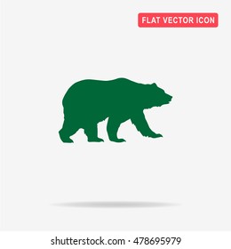 Bear icon. Vector concept illustration for design.