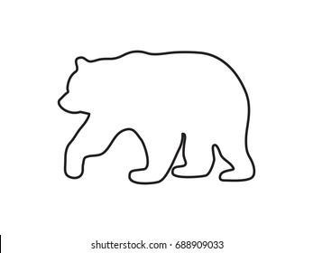  bear, icon, vector illustration eps10