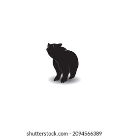 Bear icon vector illustration logo design.