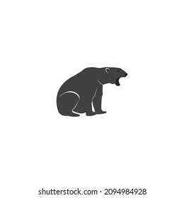 Bear icon vector illustration logo design.