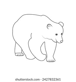 Bear icon vector illustration symbol design