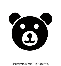Bear icon,vector illustration. Flat design style. vector bear icon illustration isolated on White background, bear icon Eps10. bear icons graphic design vector symbols.