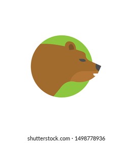 Bear icon,vector on a white background