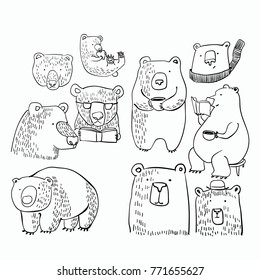 bear illustration drawing vector 