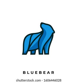Bear Illustration Vector Template. Suitable for Creative Industry, Multimedia, entertainment, Educations, Shop, and any related business