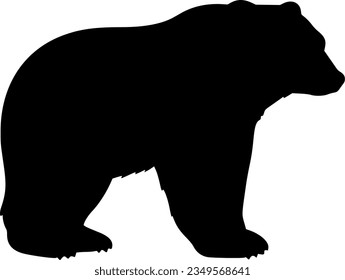 bear isolated vector silhouette icon