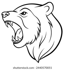 BEAR LINE ART, GRAPHIC RESOURCE