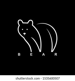 bear line art logo designs