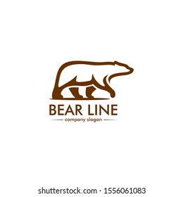Bear Line Logo - Bear Logo Great for any related Company theme.
