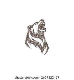 Bear line pencile logo is perfect for corporate identity, community, shop name, trademark and others.