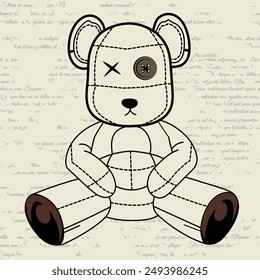 
bear locator pattern with seams for seamless garments