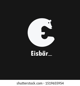 Bear Logo. Black white. Simple Logo. Golden ratio