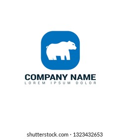 bear logo concept. Designed for your web site design, logo, app, UI. bear icon.Polar Bear Logo Design Template 