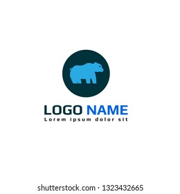 bear logo concept. Designed for your web site design, logo, app, UI. bear icon.Polar Bear Logo Design Template 