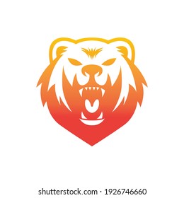 Bear Logo Concept. Bear Icon Isolated On White Background.
