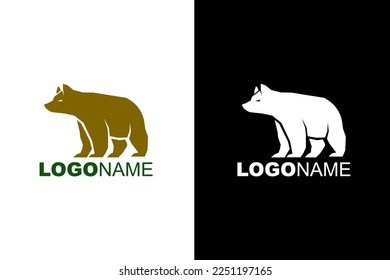 Bear logo design animal for your projects. Vector art