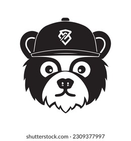bear logo design. bear head logo design, bear illustration, mascot logo design,